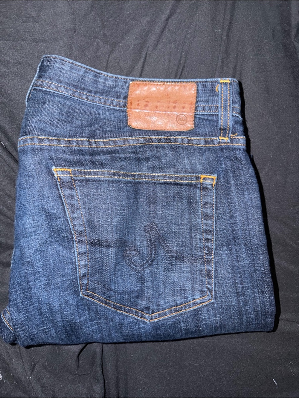 Men’s AG Adriano Goldschmied Premium Dark Wash Denim Jeans-“The Protege”